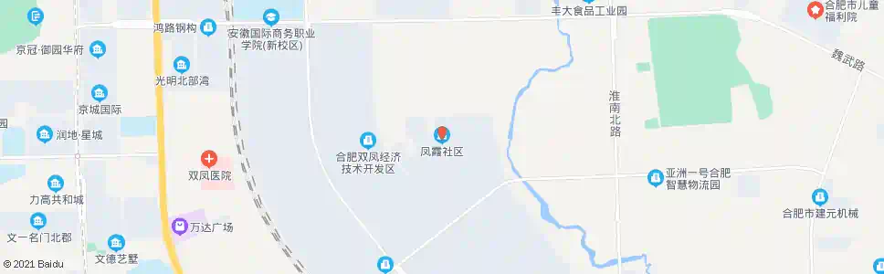 合肥凤霞社区_公交站地图_合肥公交_妙搜公交查询2025