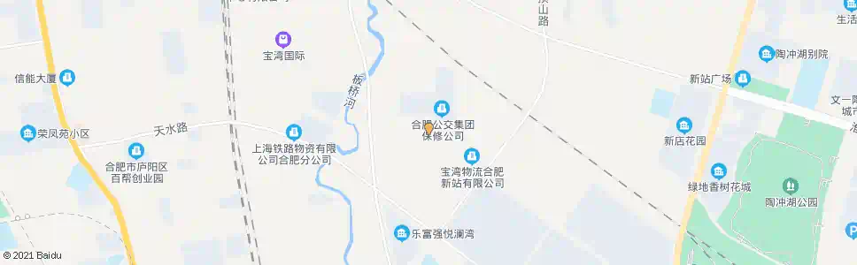 合肥张洼停保场_公交站地图_合肥公交_妙搜公交查询2025