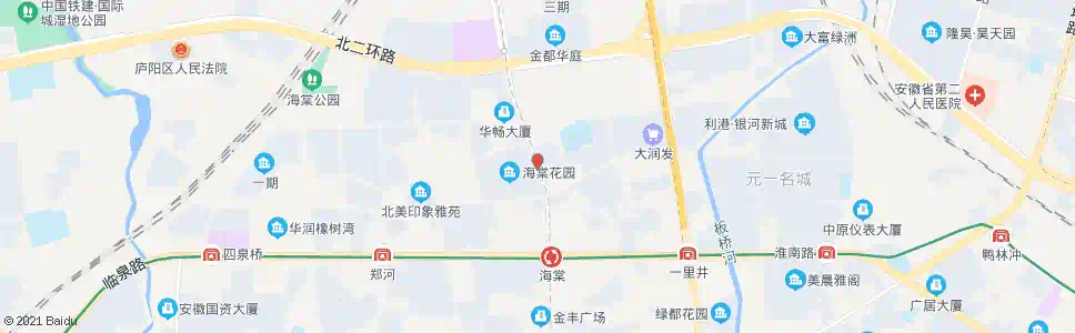 合肥海棠花园_公交站地图_合肥公交_妙搜公交查询2025
