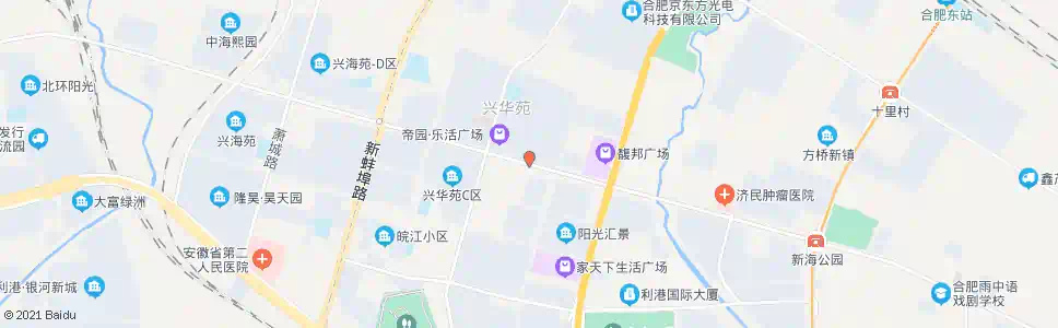 合肥兴华苑_公交站地图_合肥公交_妙搜公交查询2025