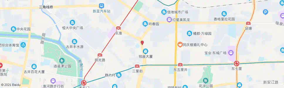 合肥凤阳路菜场_公交站地图_合肥公交_妙搜公交查询2025