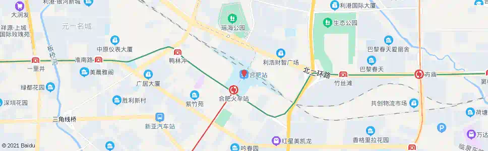 合肥前张_公交站地图_合肥公交_妙搜公交查询2025