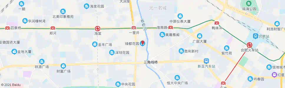 合肥绿都花园_公交站地图_合肥公交_妙搜公交查询2025