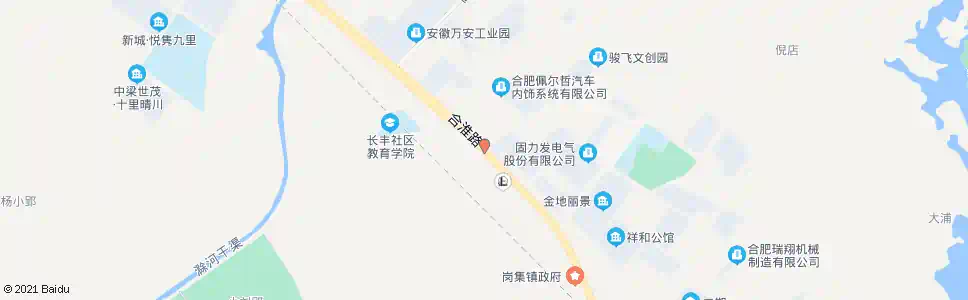 合肥岗集_公交站地图_合肥公交_妙搜公交查询2025