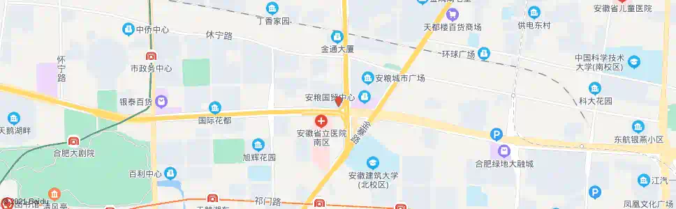 合肥省立医院南区_公交站地图_合肥公交_妙搜公交查询2025