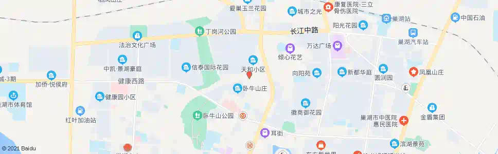 合肥巢湖干休所_公交站地图_合肥公交_妙搜公交查询2025