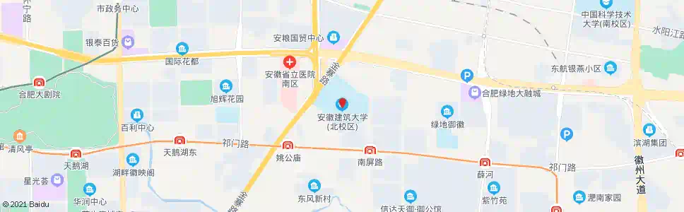 合肥建筑大学北区_公交站地图_合肥公交_妙搜公交查询2025