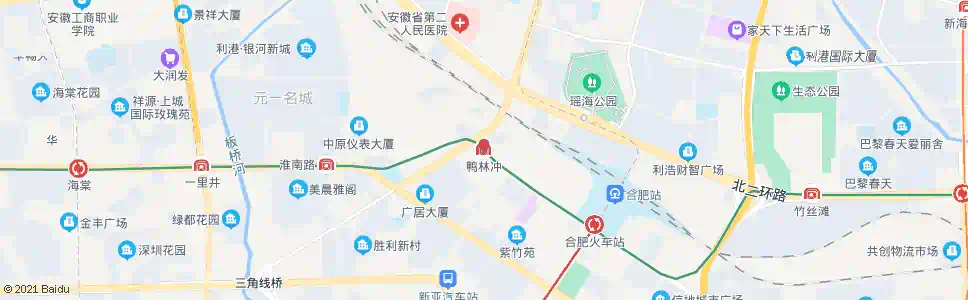 合肥鸭林冲_公交站地图_合肥公交_妙搜公交查询2025