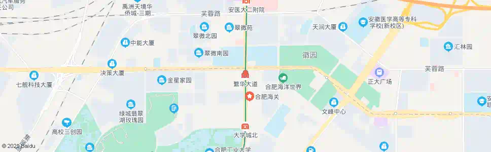 合肥繁华大道_公交站地图_合肥公交_妙搜公交查询2025