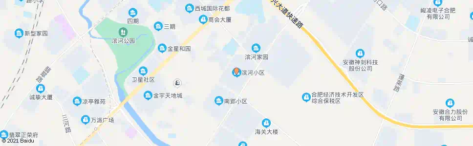 合肥滨河小区_公交站地图_合肥公交_妙搜公交查询2025