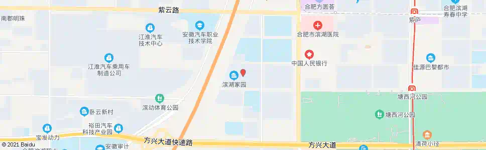合肥滨湖家园_公交站地图_合肥公交_妙搜公交查询2025