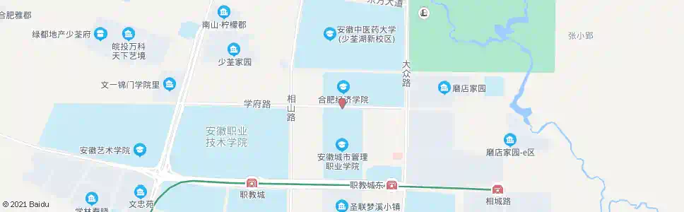 合肥安徽涉外学院_公交站地图_合肥公交_妙搜公交查询2025