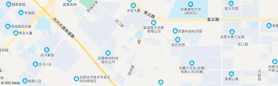 合肥蓬汤路口_公交站地图_合肥公交_妙搜公交查询2025