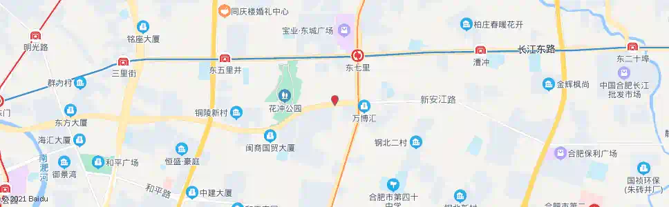 合肥花溪新村_公交站地图_合肥公交_妙搜公交查询2025