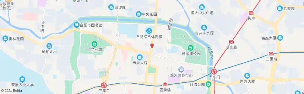 合肥百花井_公交站地图_合肥公交_妙搜公交查询2025