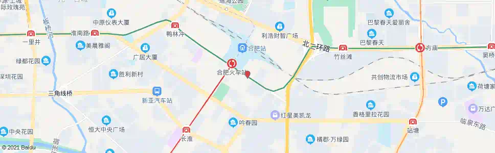 合肥站前路_公交站地图_合肥公交_妙搜公交查询2025