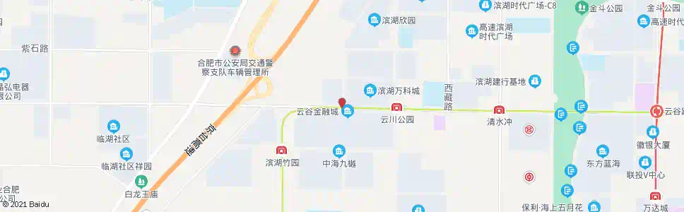 合肥云贵路口_公交站地图_合肥公交_妙搜公交查询2025