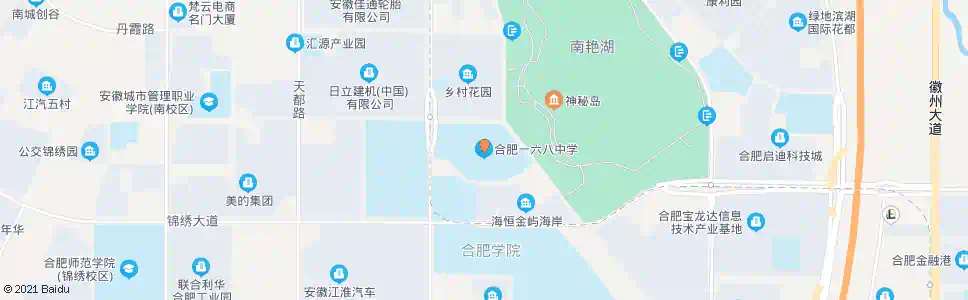 合肥一六八中学_公交站地图_合肥公交_妙搜公交查询2025