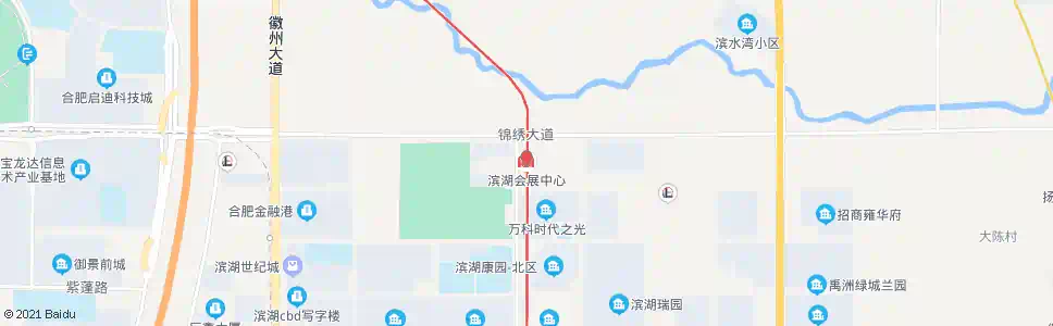 合肥滨湖会展中心站_公交站地图_合肥公交_妙搜公交查询2025