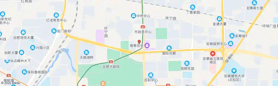 合肥安徽日报社_公交站地图_合肥公交_妙搜公交查询2025