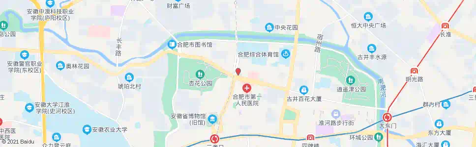 合肥商业大厦_公交站地图_合肥公交_妙搜公交查询2025