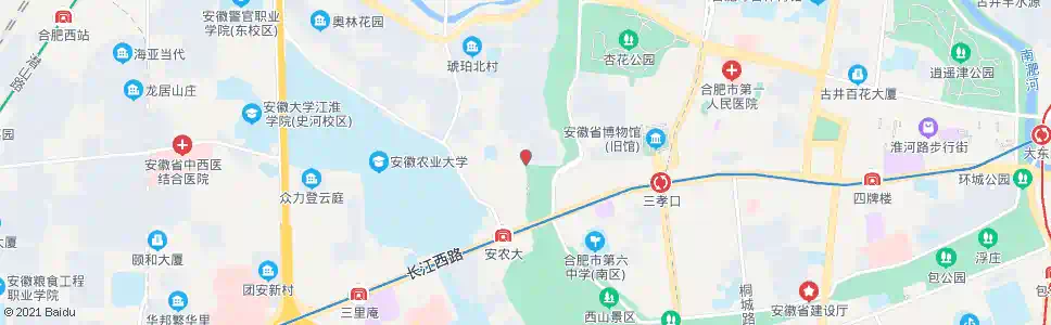 合肥琥珀邮局_公交站地图_合肥公交_妙搜公交查询2025