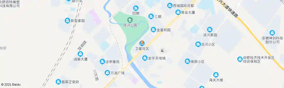 合肥卫星社区_公交站地图_合肥公交_妙搜公交查询2025