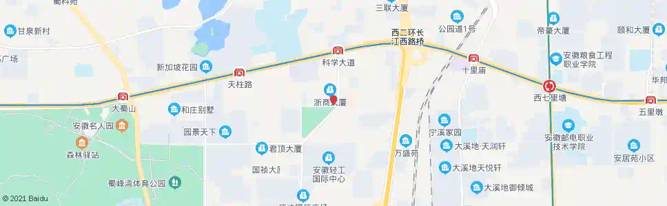 合肥天波路口_公交站地图_合肥公交_妙搜公交查询2025