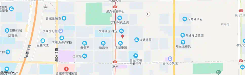 合肥滨湖康园_公交站地图_合肥公交_妙搜公交查询2025
