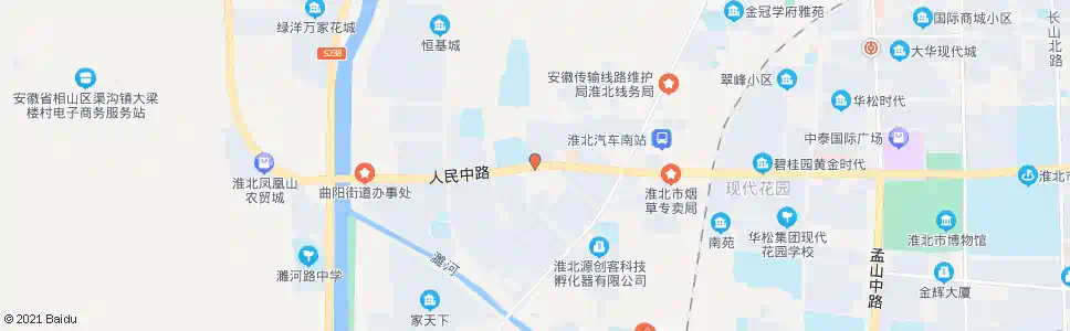 淮北市五中_公交站地图_淮北公交_妙搜公交查询2025