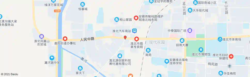 淮北大转盘_公交站地图_淮北公交_妙搜公交查询2025