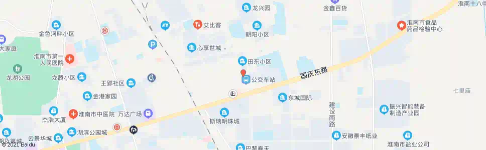 淮南水厂路_公交站地图_淮南公交_妙搜公交查询2025