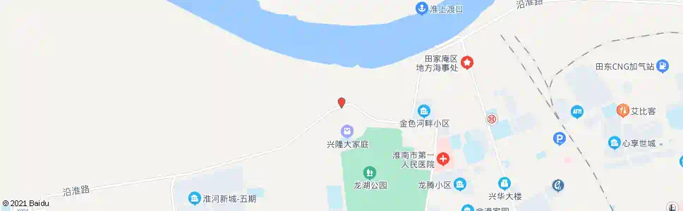 淮南堤顶路_公交站地图_淮南公交_妙搜公交查询2025