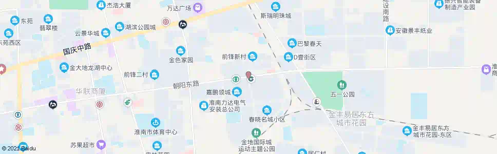 淮南朝阳东路_公交站地图_淮南公交_妙搜公交查询2025