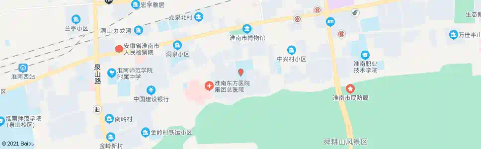 淮南四中_公交站地图_淮南公交_妙搜公交查询2025