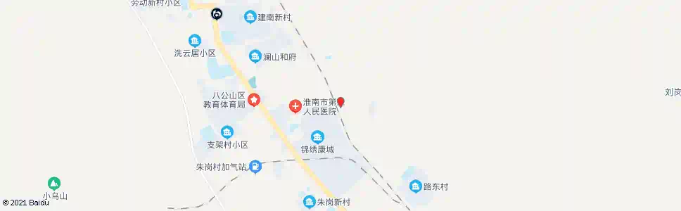 淮南蔡洼_公交站地图_淮南公交_妙搜公交查询2025