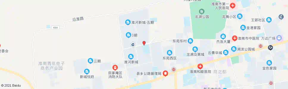 淮南湖滨西路_公交站地图_淮南公交_妙搜公交查询2025
