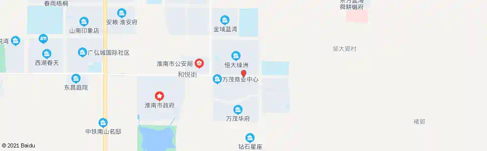 淮南和悦东街_公交站地图_淮南公交_妙搜公交查询2025