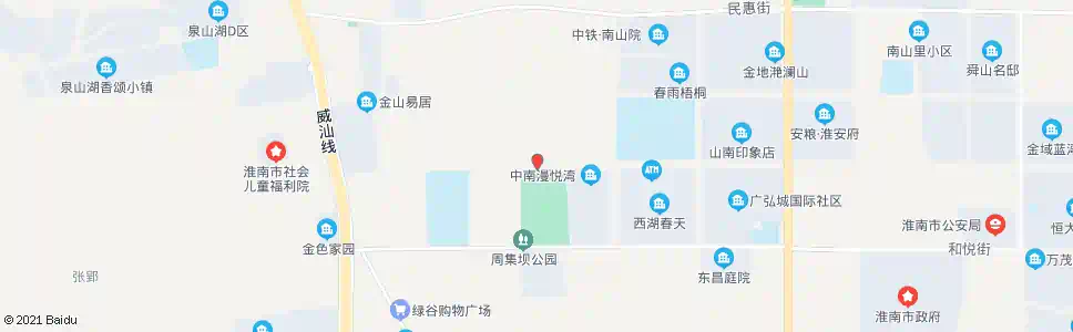 淮南民裕大街_公交站地图_淮南公交_妙搜公交查询2025