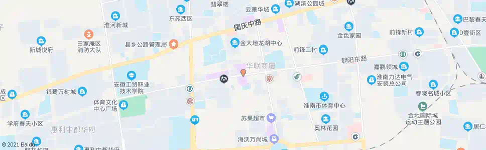 淮南华联商厦_公交站地图_淮南公交_妙搜公交查询2025