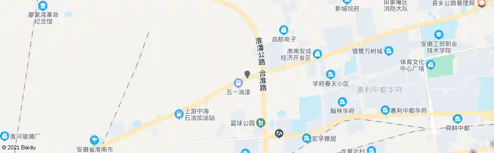 淮南安成铺公交站_公交站地图_淮南公交_妙搜公交查询2025