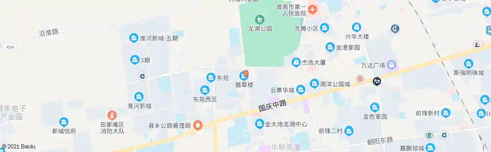 淮南三水厂_公交站地图_淮南公交_妙搜公交查询2025