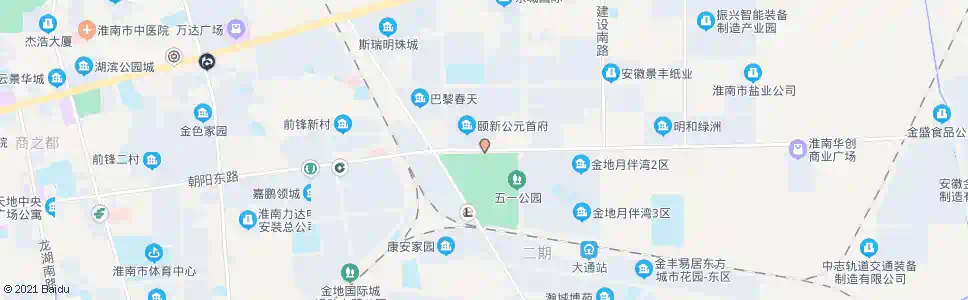 淮南水厂南路_公交站地图_淮南公交_妙搜公交查询2025