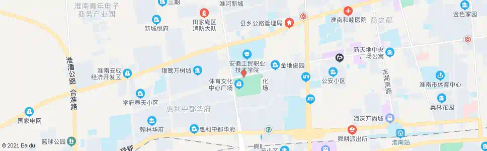淮南朝阳西路_公交站地图_淮南公交_妙搜公交查询2025