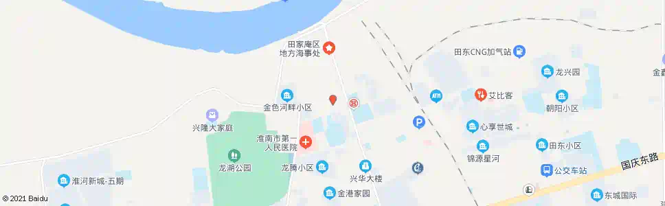 淮南城东大市场_公交站地图_淮南公交_妙搜公交查询2025