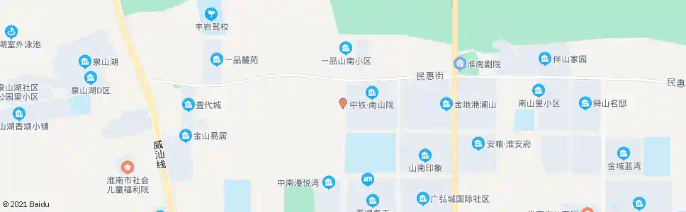 淮南淝水北路_公交站地图_淮南公交_妙搜公交查询2025