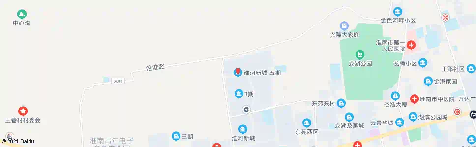 淮南淮河新城五期_公交站地图_淮南公交_妙搜公交查询2025