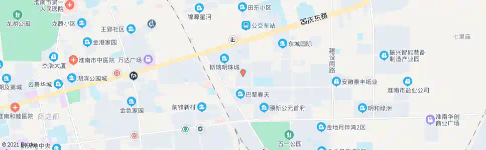 淮南金湾香都_公交站地图_淮南公交_妙搜公交查询2025