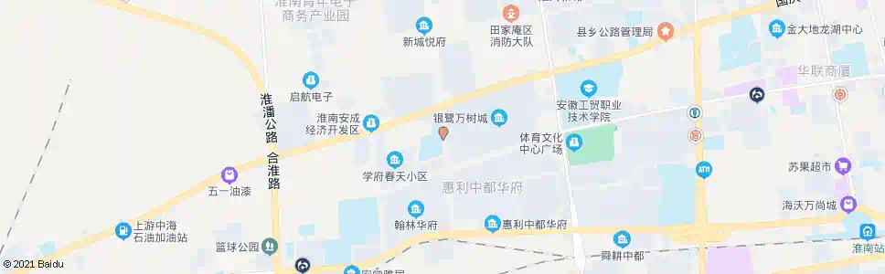 淮南惠利路_公交站地图_淮南公交_妙搜公交查询2025
