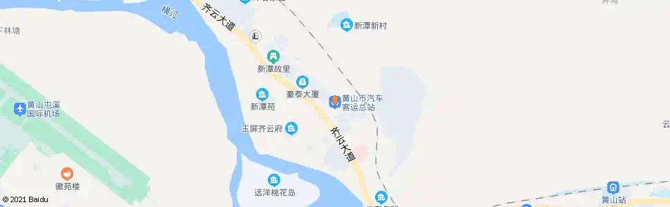 黄山汽车站_公交站地图_黄山公交_妙搜公交查询2025